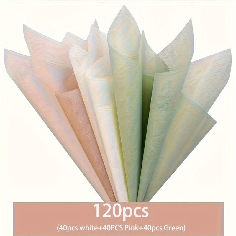 Art Craft Items - 120개 - 탈부착 가능한 꽃 포장지,