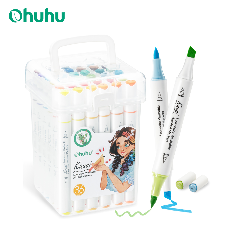 Illustration Marker Set - 오후후 카와이 36색 마커 펜 세트