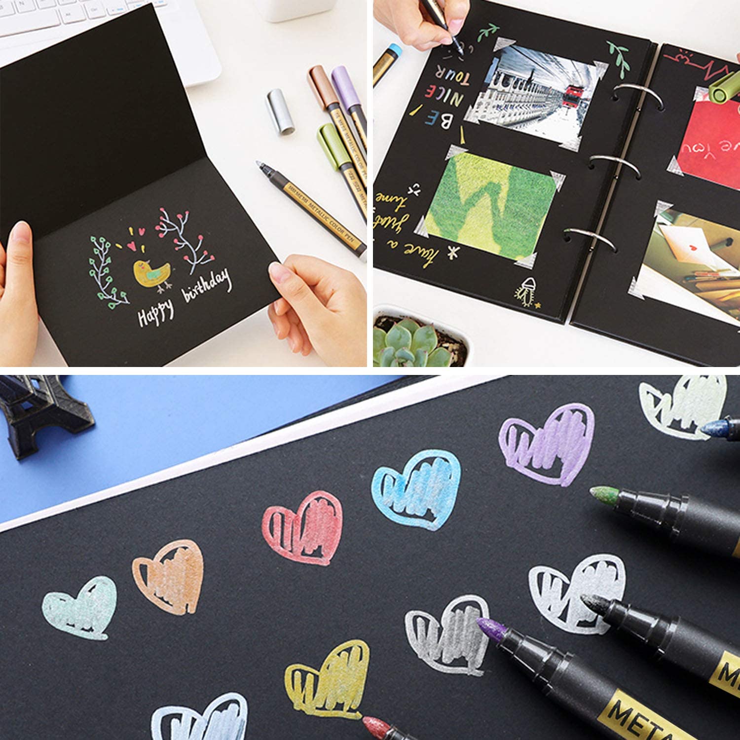 10/20 컬러 금속 페인트 마커 펜, 영구 쓰기 암벽 - Illustration Marker Set 리뷰 및 가격