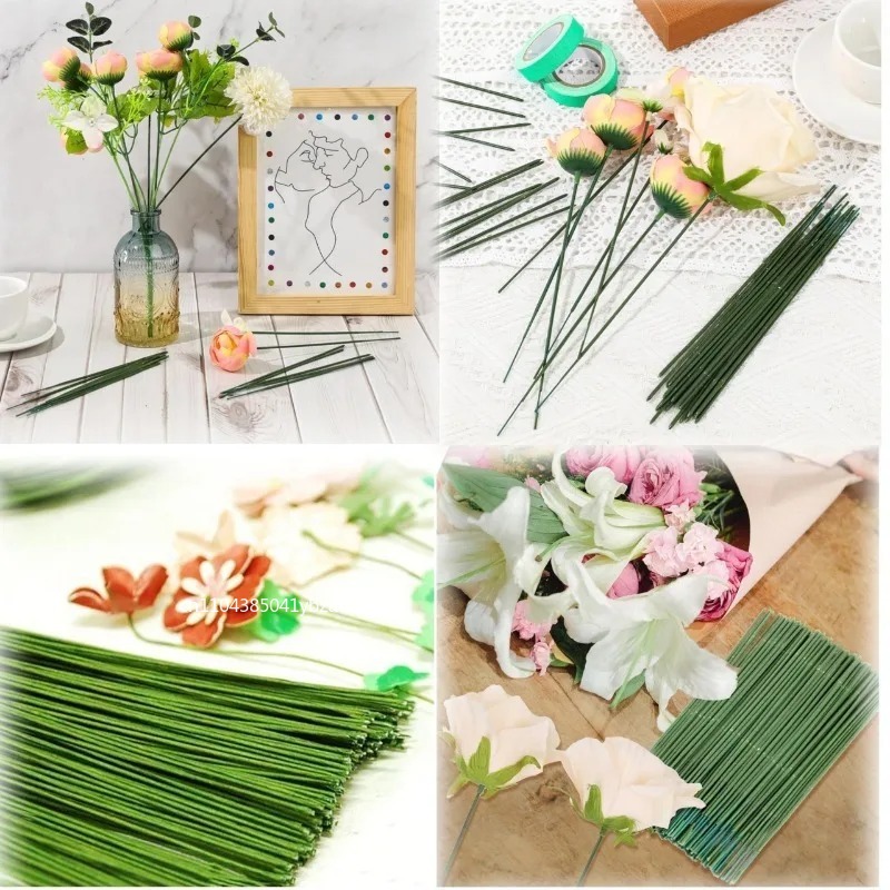 100-1000pcs 종이 꽃 와이어 0.3mm/0.0 - Art Craft Items 리뷰 및 가격