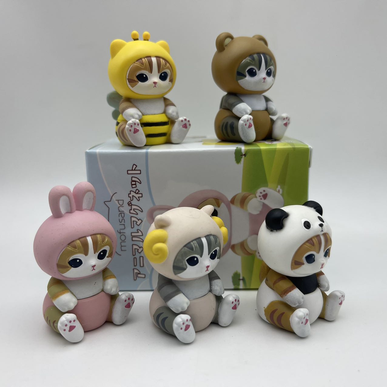 4cm Mofusand 액션 피규어 세트 동물 머리 장 - Art Craft Items 리뷰 및 가격