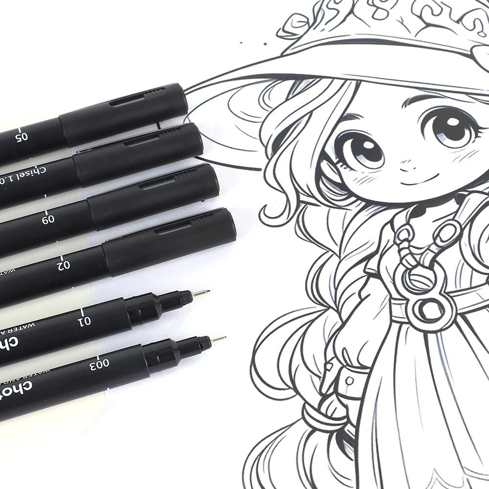 블랙 마이크로 펜, 15가지 크기, 방수 보관 잉크,  - Illustration Marker Set 리뷰 및 가격