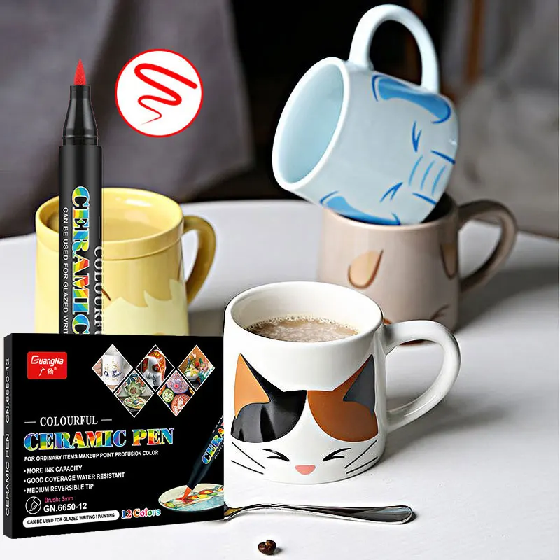 GN 12/24색 고온 오븐 베이킹 세라믹 마커 펜 세 - Illustration Marker Set 리뷰 및 가격