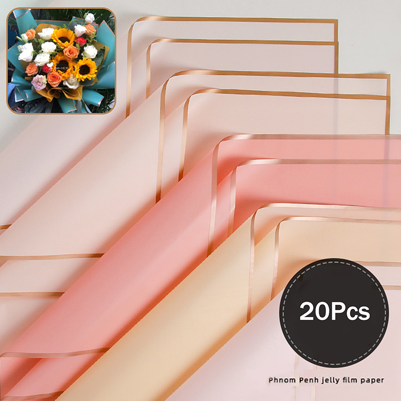 20팩 골드 엣지 꽃 포장지 – 생일, 결혼식 및 어머 - Art Craft Items 리뷰 및 가격