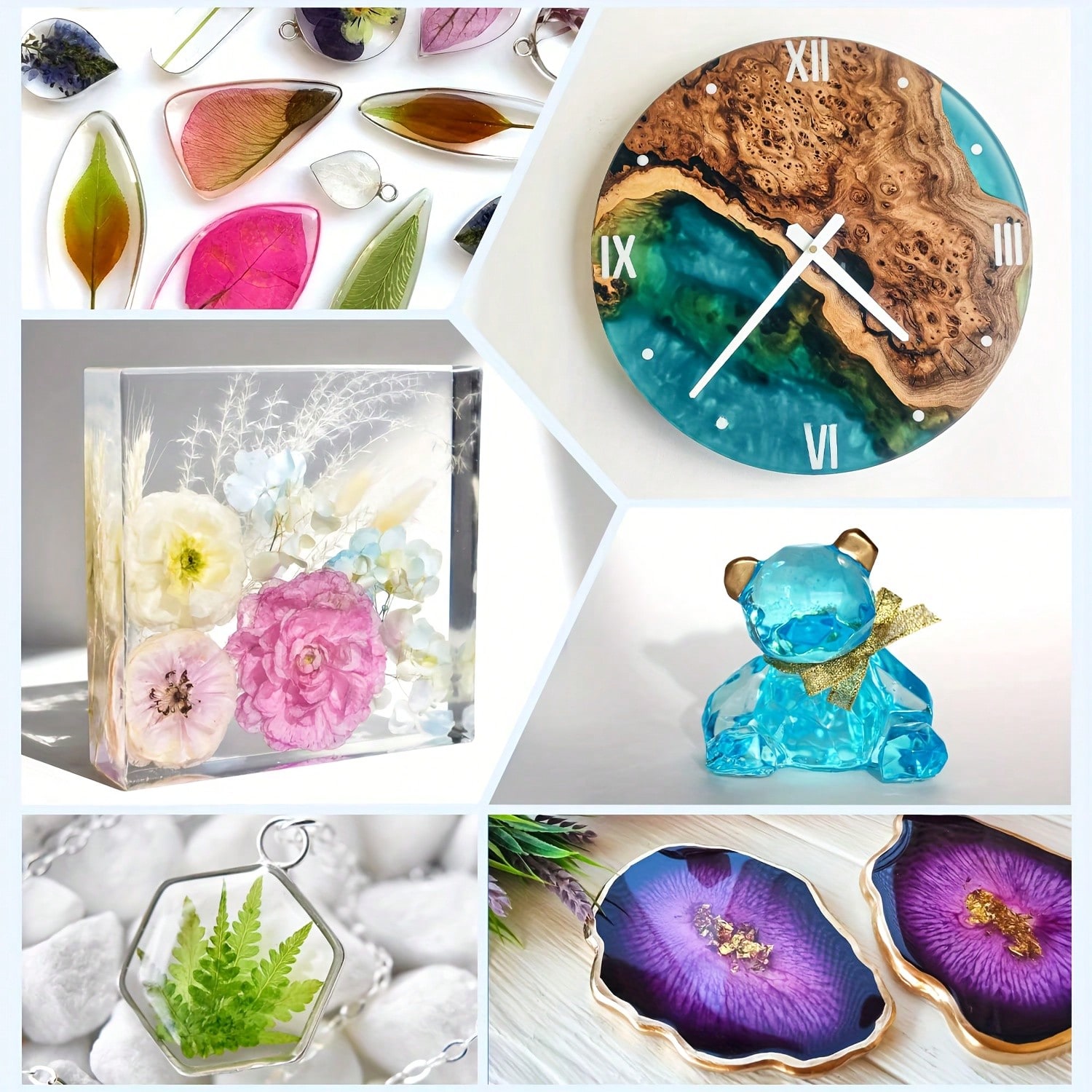 125ml/250ml 크리스탈 클리어 캐스팅 레진 키트 - The Art And Craft Of Jewelry 리뷰 및 가격