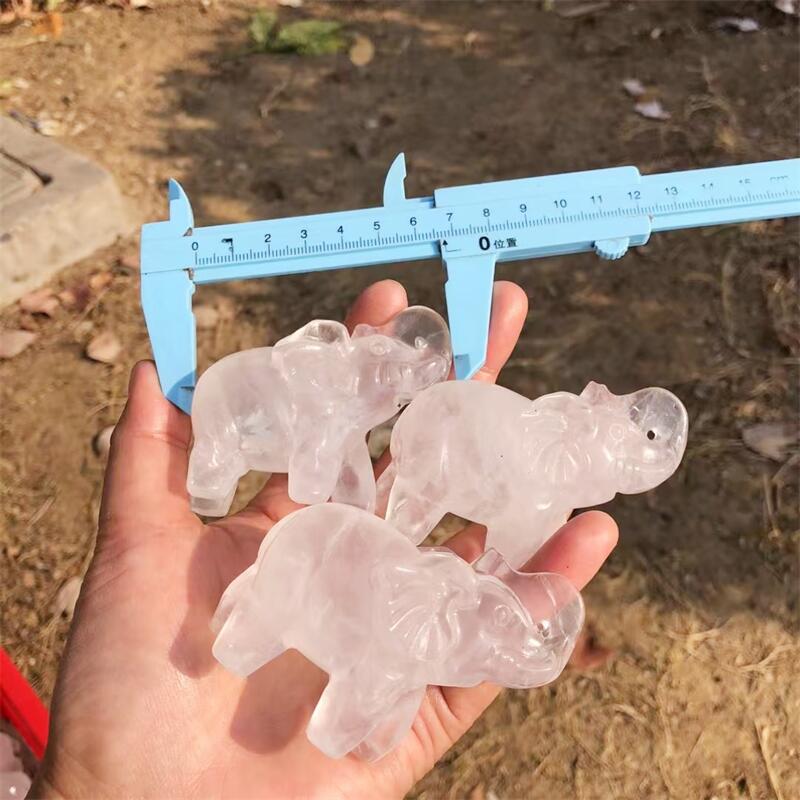 천연 투명 석영 코끼리 조각품 힐링 피규어 레이키 원석 - Art Craft Elephant 리뷰 및 가격