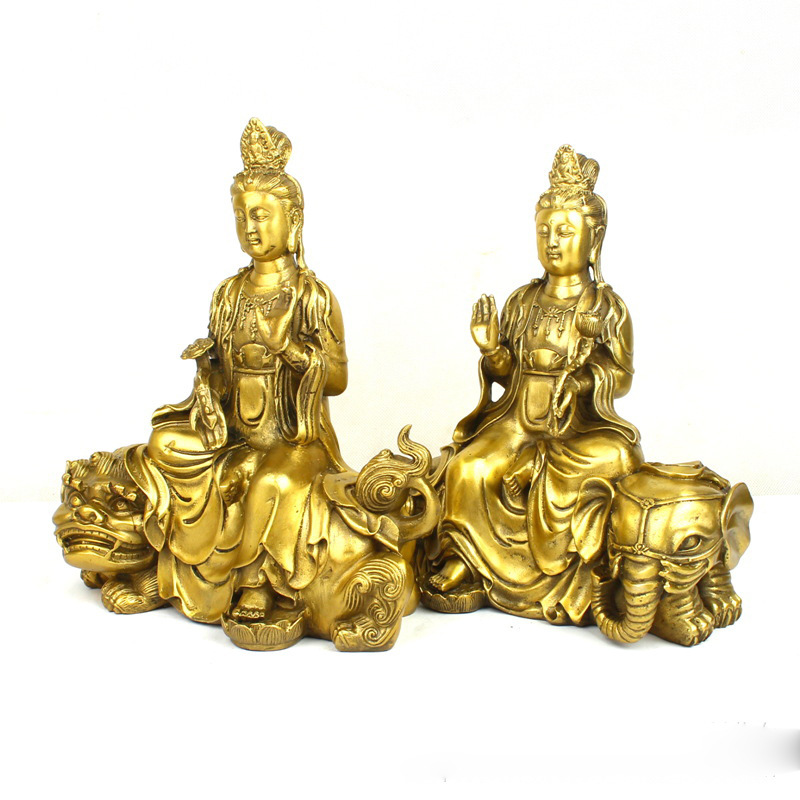 만주쉬리 사만타바드라 불상, 녹색 사자와 흰 코끼리,  - Art Craft Elephant 리뷰 및 가격