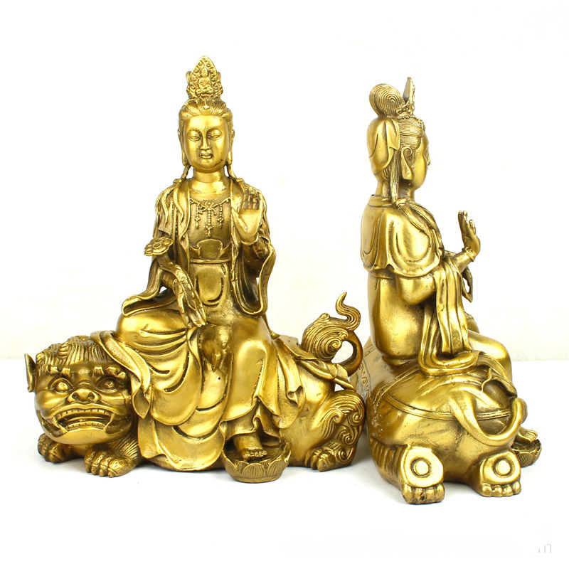 만주쉬리 사만타바드라 불상, 녹색 사자와 흰 코끼리,  - Art Craft Elephant 리뷰 및 가격