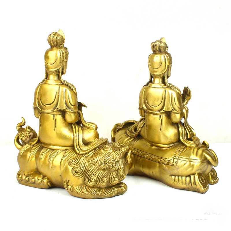 만주쉬리 사만타바드라 불상, 녹색 사자와 흰 코끼리,  - Art Craft Elephant 리뷰 및 가격