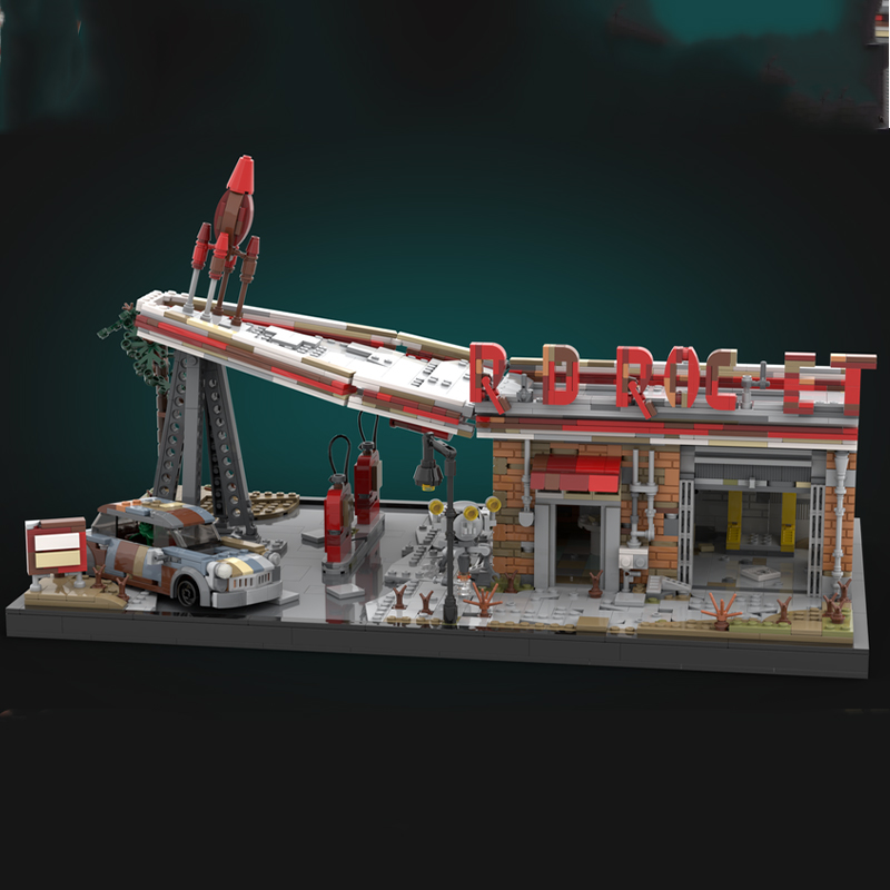 2168피스 MOC 레드 로켓 폴아웃 4 디오라마 모델 - Art And Craft Rocket 리뷰 및 가격