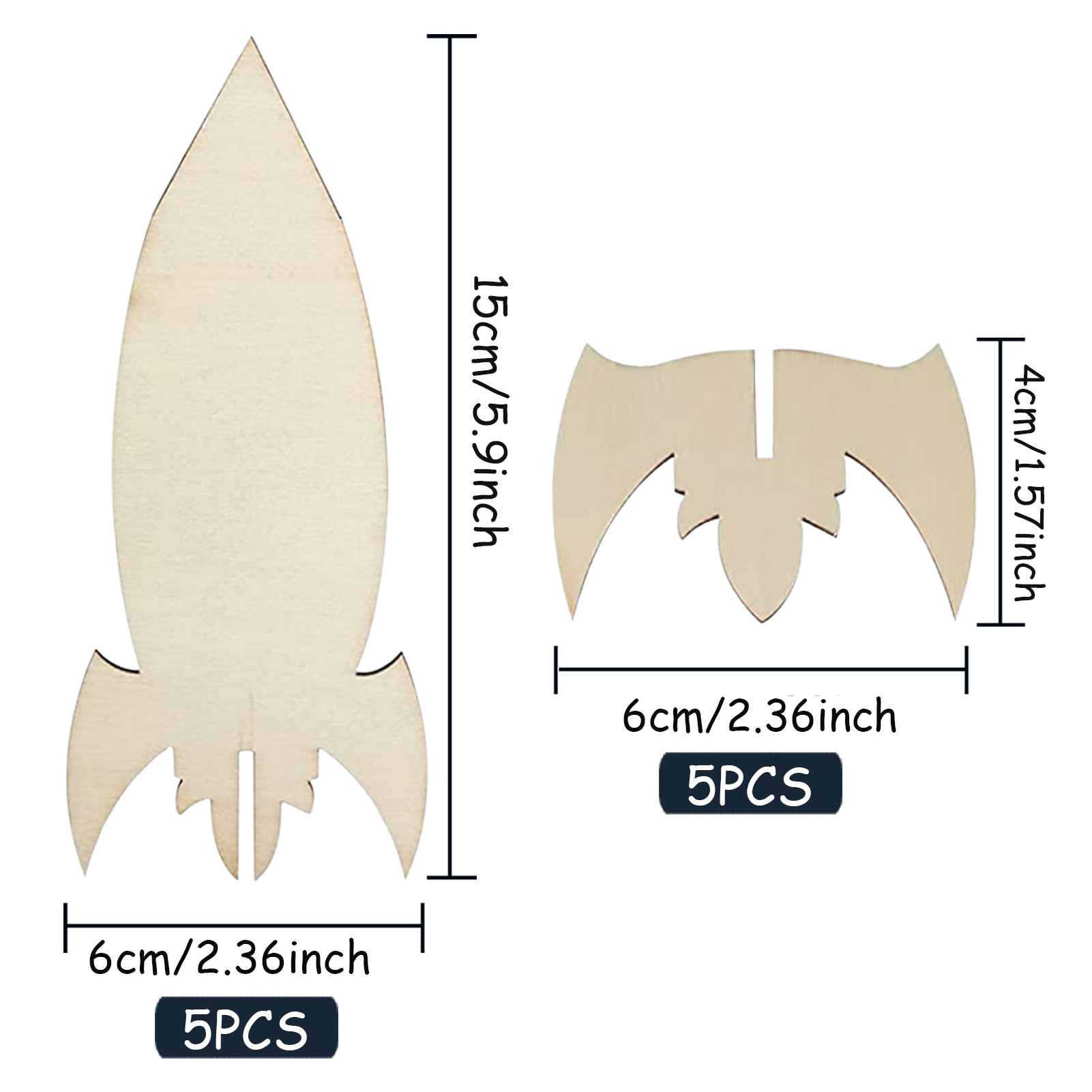 5PCS/10PCS 나무 로켓 DIY 공예 파티 장식  - Art And Craft Rocket 리뷰 및 가격