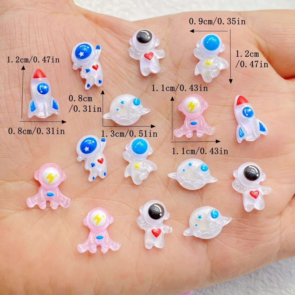 250개 혼합 레진 미니 만화 우주비행사, 로켓, 지구 - Art And Craft Rocket 리뷰 및 가격