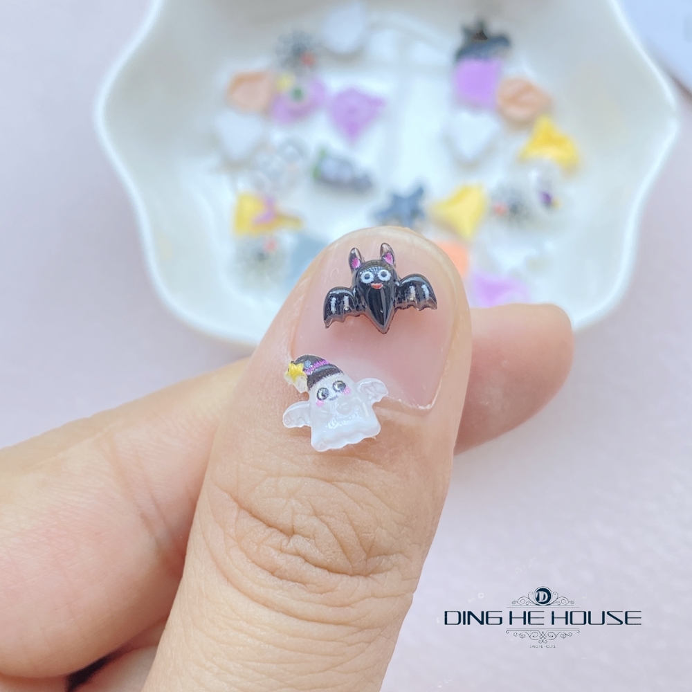 30/50/100개 미니 할로윈 네일 아트 장식 귀여운 - Art Craft Hat 리뷰 및 가격