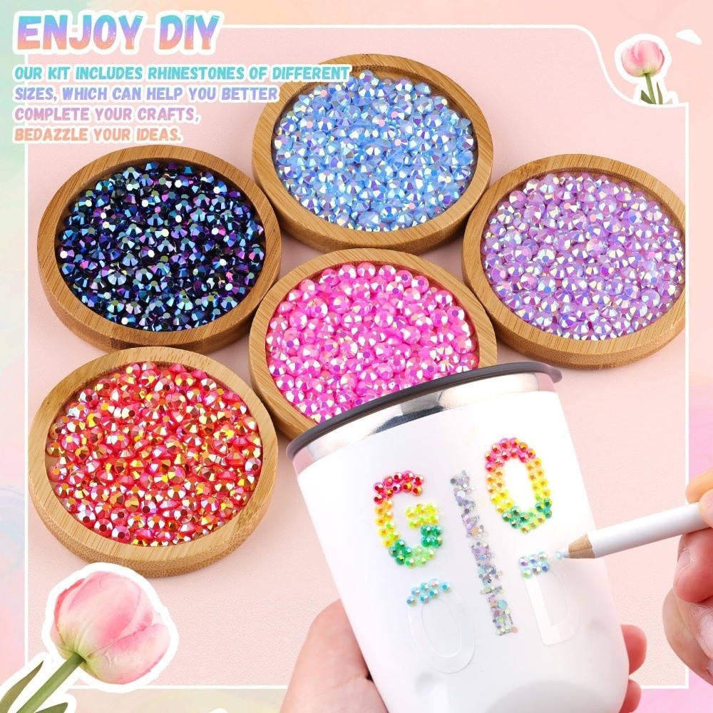 멀티컬러 레진 라인스톤 키트 반짝이는 DIY 장식 플랫 - Art Craft Hat 리뷰 및 가격