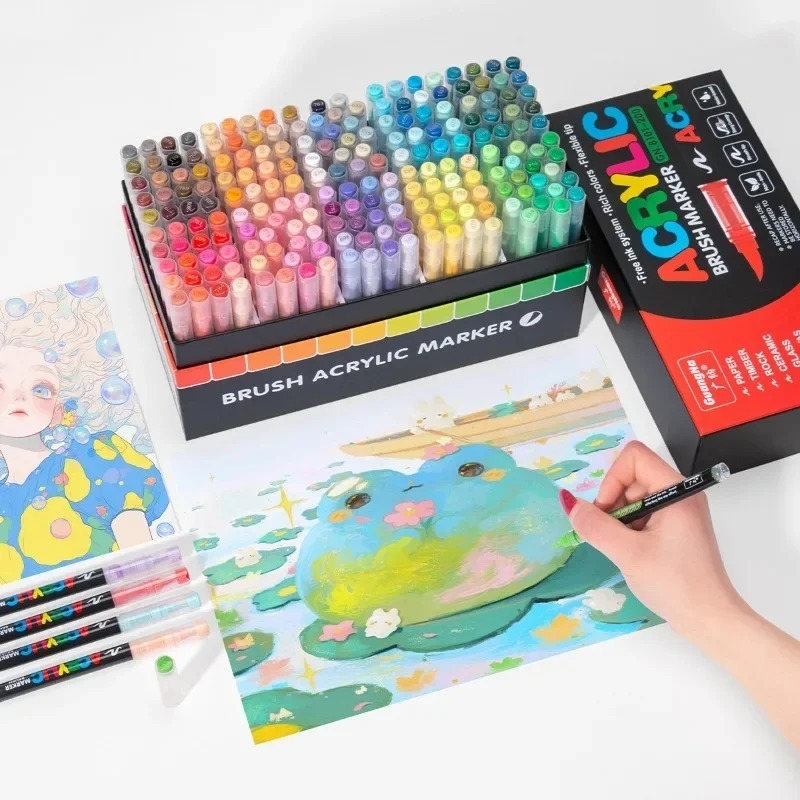 유니버설 아크릴 마커 펜 리필 교체 코어 드로잉 펜 쓰 - Illustration Marker Set 리뷰 및 가격