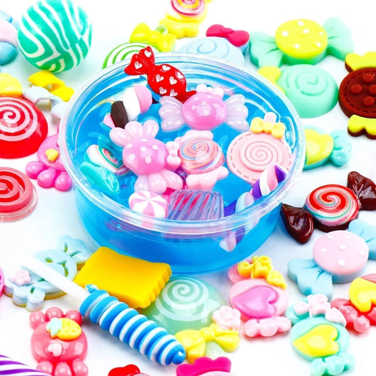 30pcs 무작위 캔디 점액 매력 귀여운 세트 혼합 수 - Art Craft Items 리뷰 및 가격