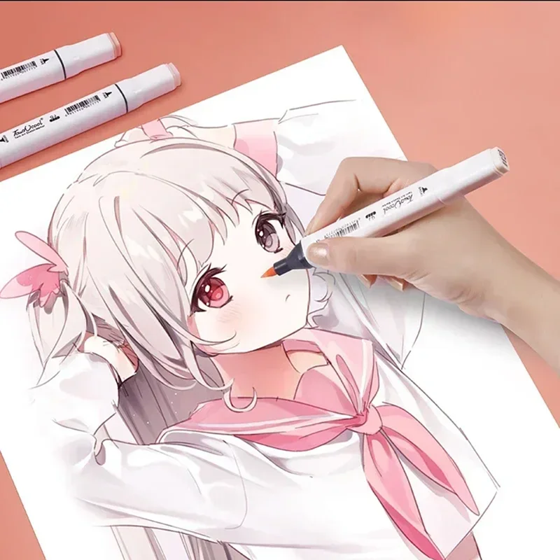 6/12/24/30 색상 스킨 톤 듀얼 헤드 마커 세트 - Illustration Marker Set 리뷰 및 가격