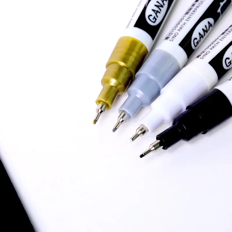 4 개/대 오일 기반 흰색 검정색 영구 페인트 마커 펜 - Illustration Marker Set 리뷰 및 가격