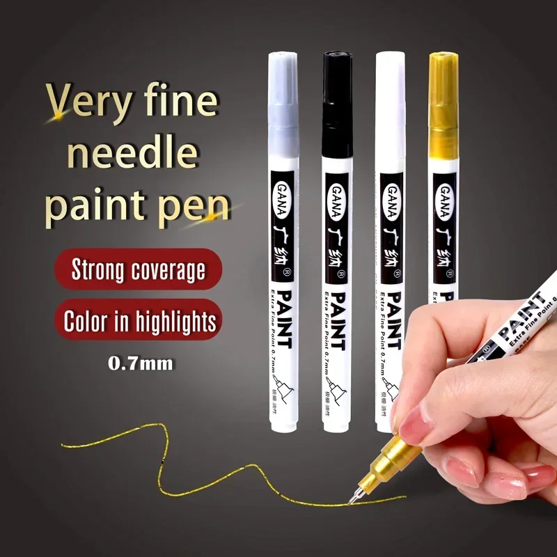 4 개/대 오일 기반 흰색 검정색 영구 페인트 마커 펜 - Illustration Marker Set 리뷰 및 가격