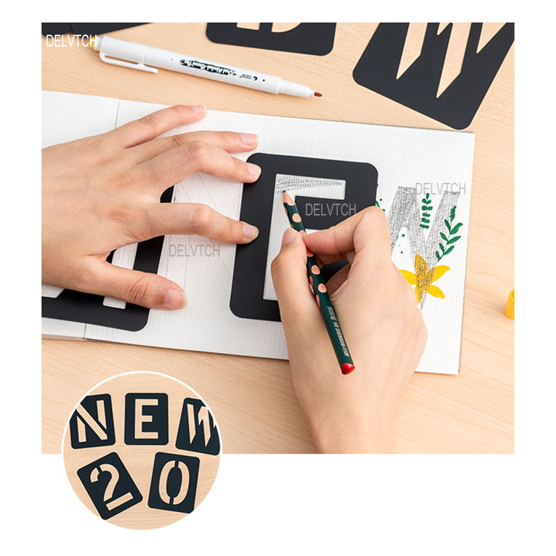 재사용 가능한 플라스틱 알파벳 문자 번호 스텐실 패턴, - Art Craft Letter A 리뷰 및 가격