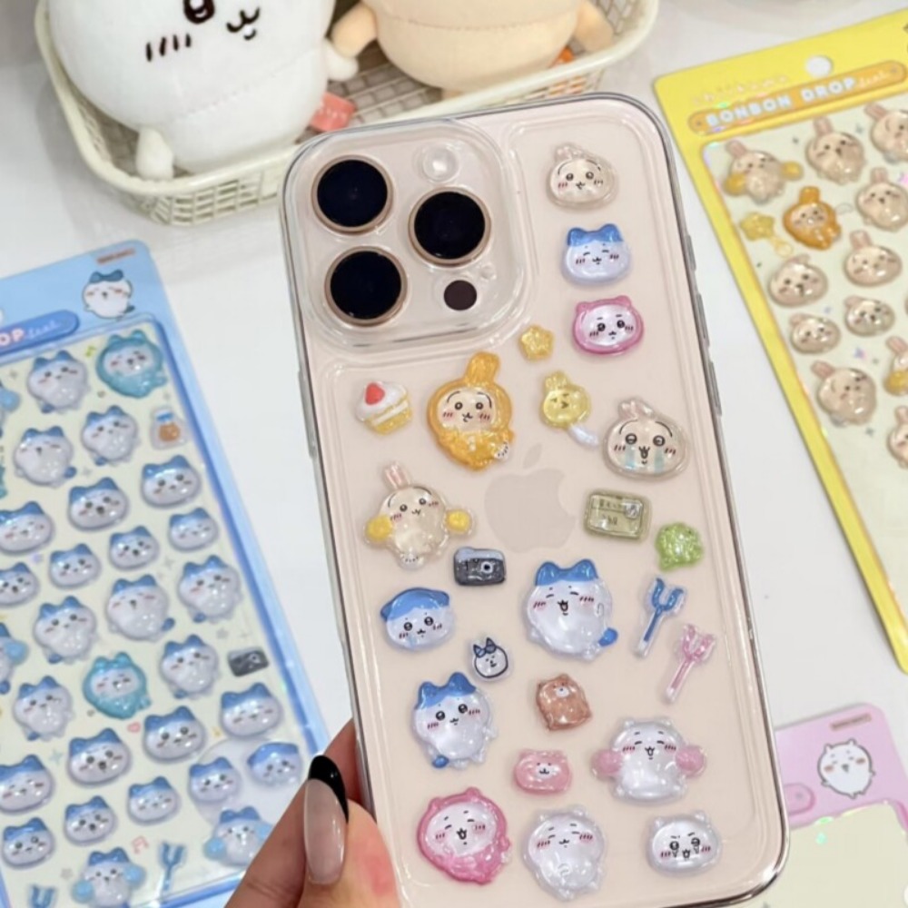 귀여운 치이카와 3D 크리스탈 엠보싱 스티커 DIY 데 - Art Craft Items 리뷰 및 가격