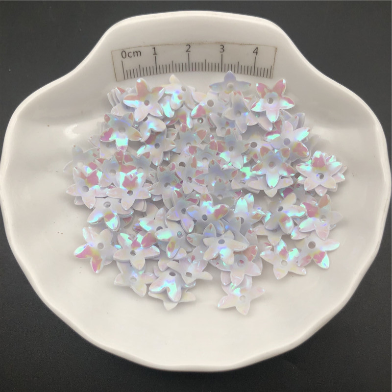 딥 컵 AB 화이트 플라워 스팽글 루즈 팔레트, 바느질 - Art Craft Hat 리뷰 및 가격