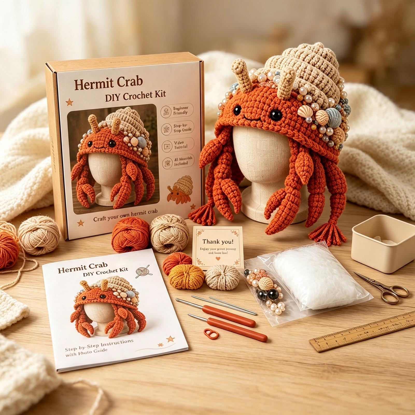 모자 뜨개질 키트 수제 바다 동물 모자 만들기 용품 아 - Art Craft Hat 리뷰 및 가격