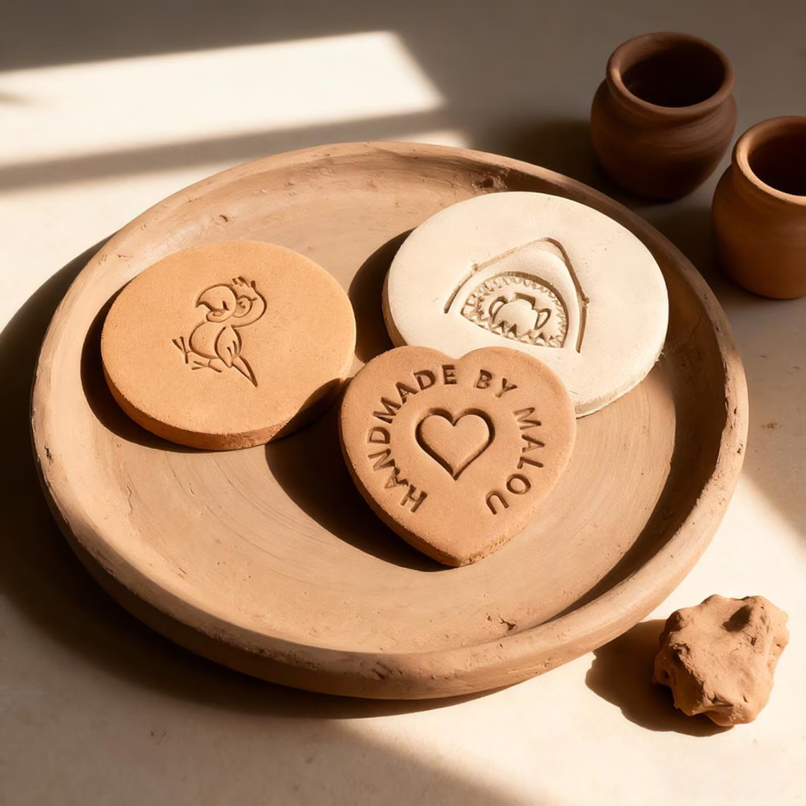 맞춤형 점토 도자기 스탬프, 개인 맞춤형 로고 디자인  - Art Craft Logo Design 리뷰 및 가격